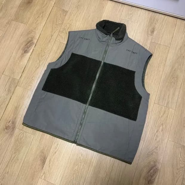 (XL) 카브엠트 보아 플리스 베스트 카키 조끼