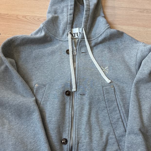 세터 후드집업 그레이