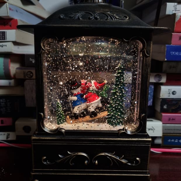 (🎄크리스마스 추천!!🎄) 빈티지 스노우볼 무드등 오르골🎅