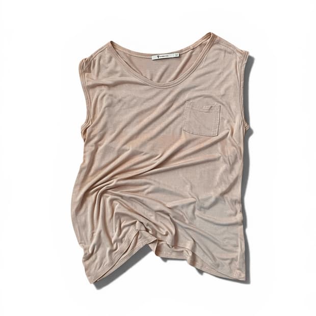 Alexander Wang Single Pocket Rayon Top