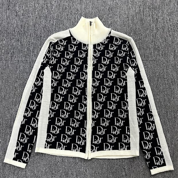 크리스찬 디올 니트 집업 