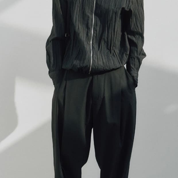 노이어 크링클 집업 셔츠 (블랙) 52