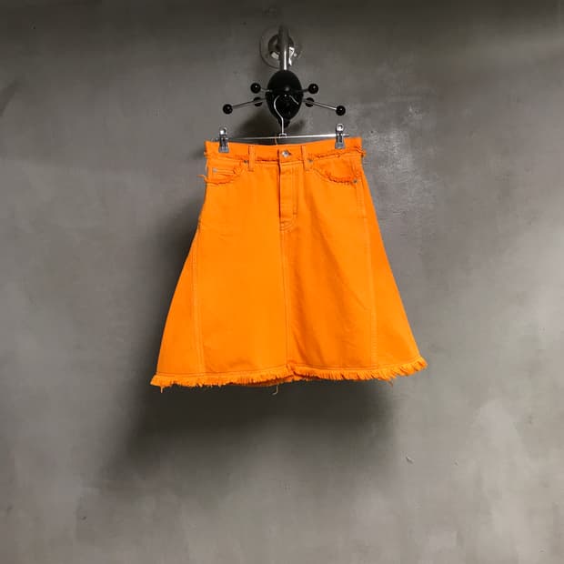 아크네 스튜디오 오렌지 데님 스커트 34(W)
