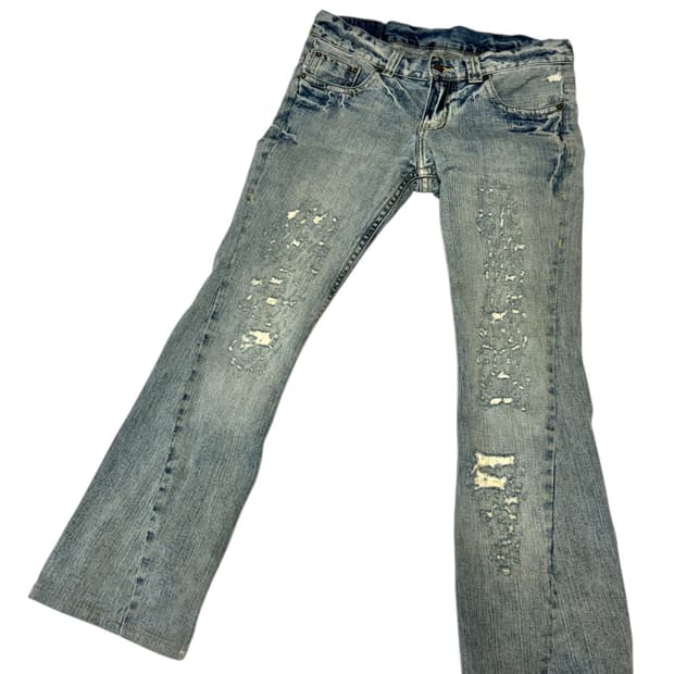 [Tornado Mart] 부츠컷 로우웨이스트 데미지 진