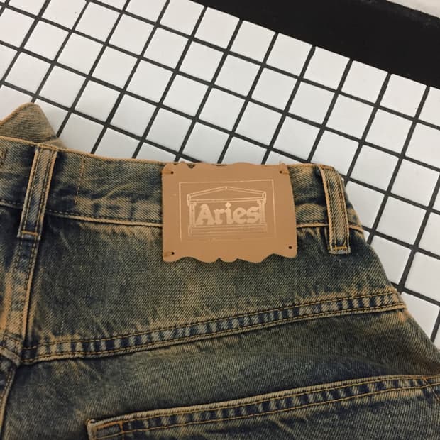 Aries washed 데님 샌드 30