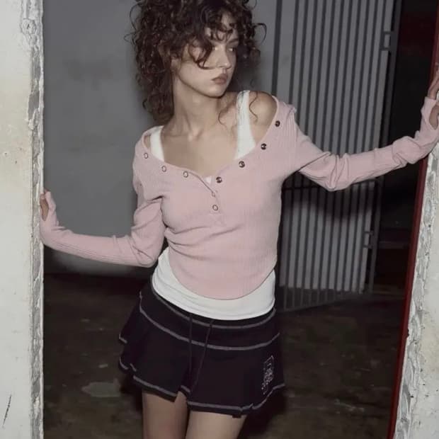 플리즈노팔로우 버니탑 핑크