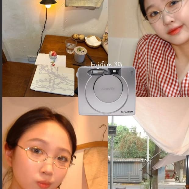 Fujifilm finepix30i 파인픽스 블루  (뒷장 실사)