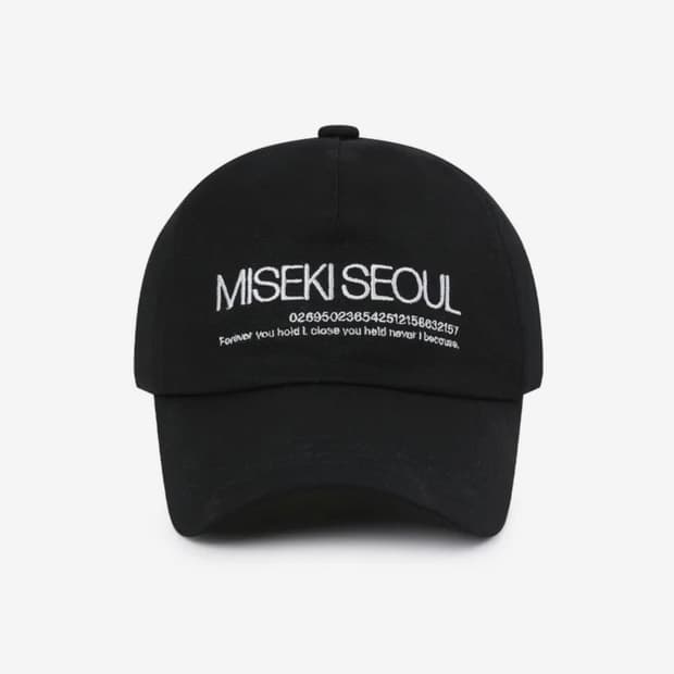 미세키서울 로고 볼캡 BLACK /AEAE윅이미스아메스마리떼엘두디네댓세터