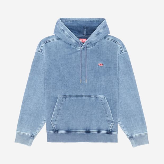 디젤 데님 후드 라이트 블루 S