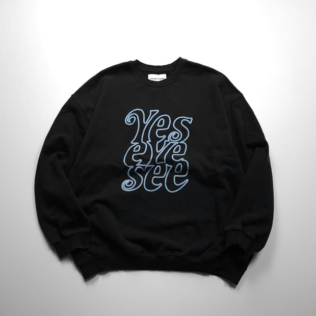 예스아이씨 스펠아웃 박시핏 스웻 셔츠 (XL)