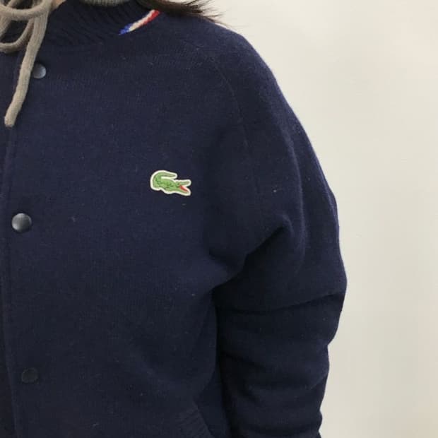 Lacoste Wool Varsity Knit Jacket