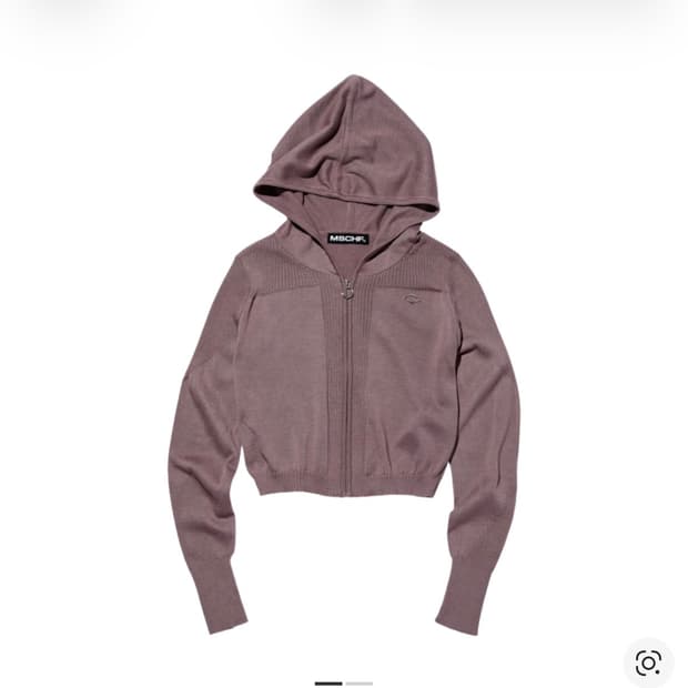 미스치프 롬버스 니티드 후드 로즈 브라운 L