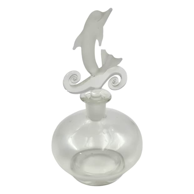 70s 미국 아트 돌고래 불투명 퍼퓸 보틀