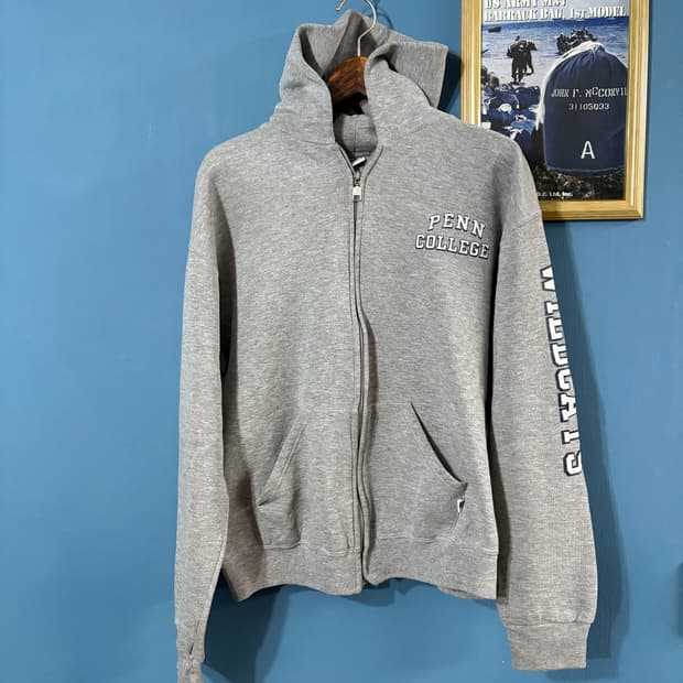 90's Russell Athletic zip-up  Sweat Hood