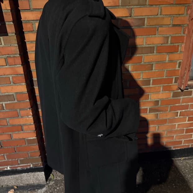 Giorgio Armani pea coat black(XL)