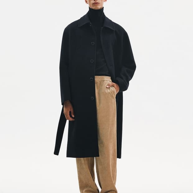 캐시미어 로브 발마칸 코트 블랙 핸드메이드