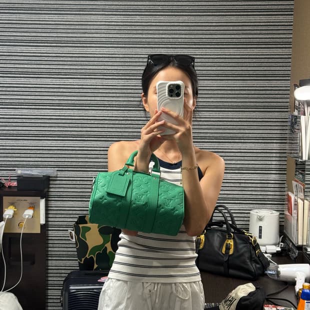 루이비통 가방 반둘리에 키폴 25 뱀부그린 25ss