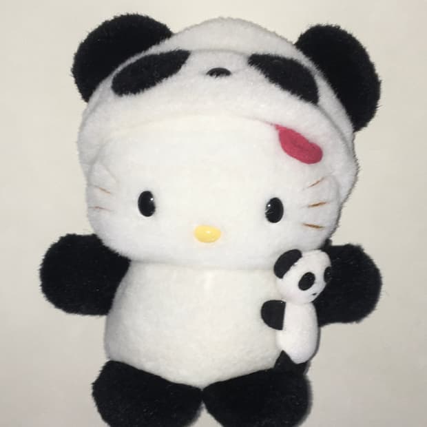 고전 판다 키티 인형
