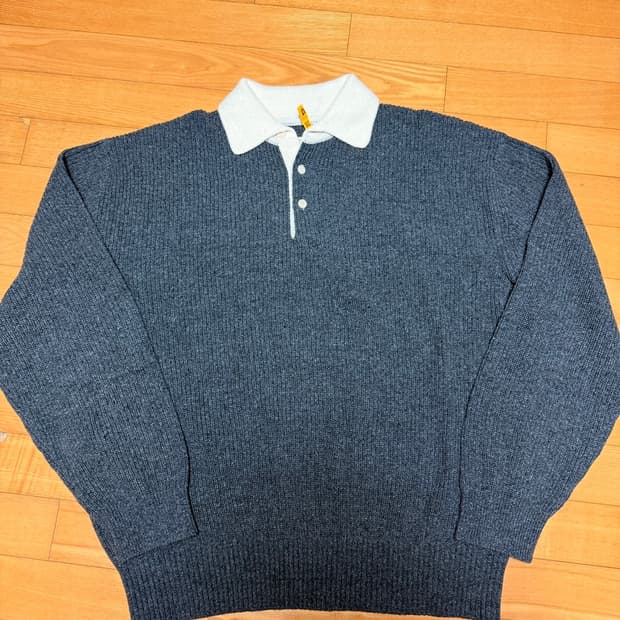 포터리 럭비 카라 니트 미드 그레이 4