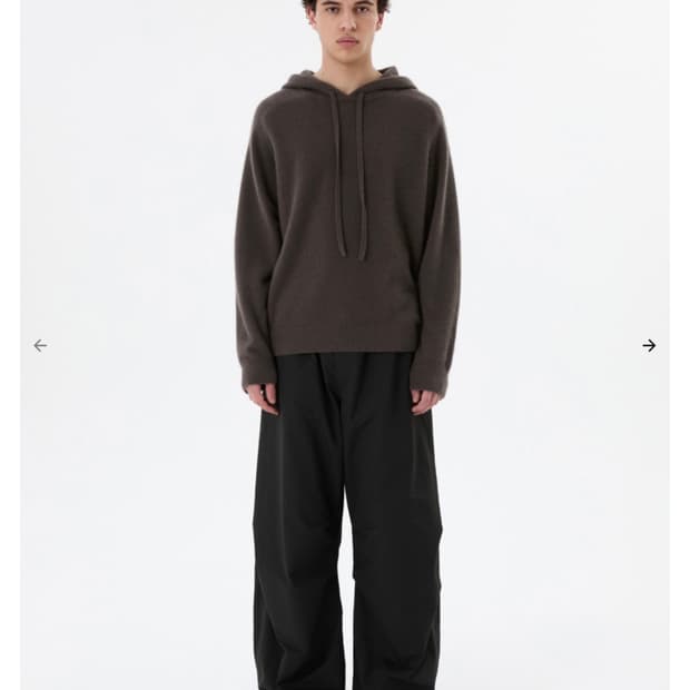 아모멘토 drawstring wide fatigue pants L