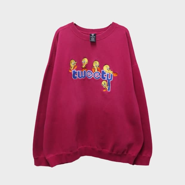 90'S WARNER BROS 트위티 맨투맨 63453