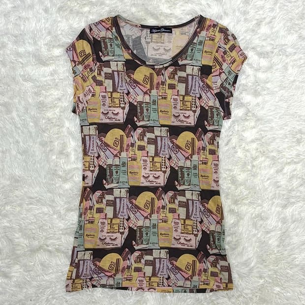 Hysteric Glamour 속눈썹 그래픽 반팔티셔츠