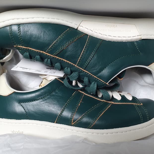 [M9] 21AW 비즈빔 코르다 포크 레더 그린 새제품 팝니다