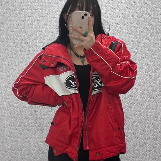 푸부 FUBU 포드 머스탱 레이싱 바람막이 자켓 L C08921