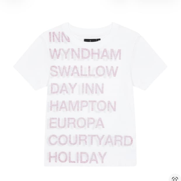 Safarispot 1/2 하이웨이 인 티셔츠 화이트 레드 사이즈 1