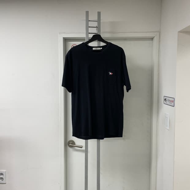메종키츠네 반팔 티셔츠 블랙 XL