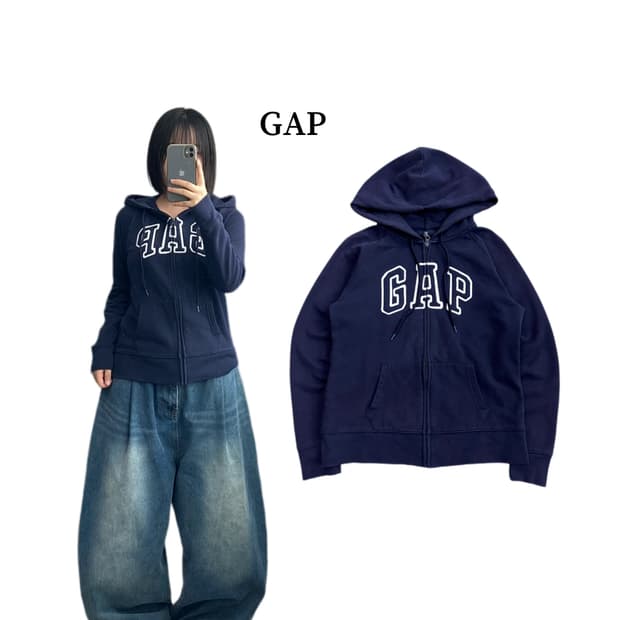 GAP 갭 Y2K 빅로고 후드집업