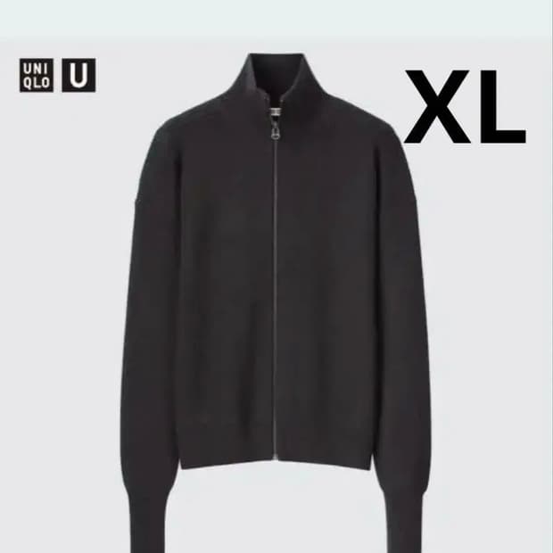 유니클로u 메리노울 니트집업