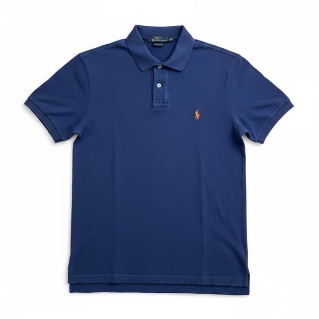폴로 랄프로렌 네이비 색있는로고 반팔 폴로셔츠 L