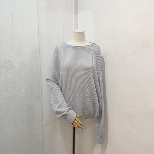 슬로우무드 커버업 성글니트 긴팔니트 4288