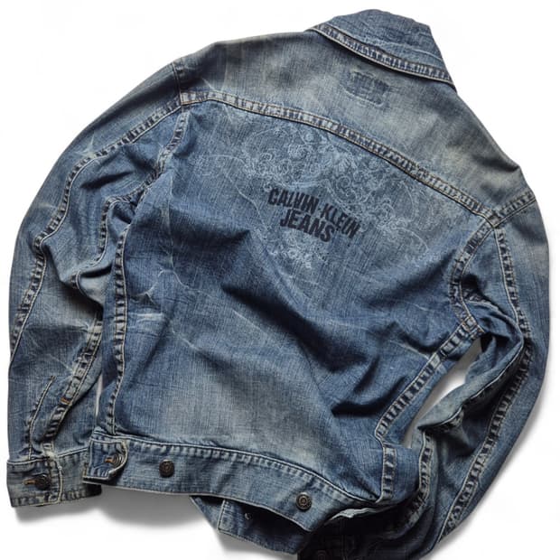 [M] 캘빈클라인 로고 데님자켓