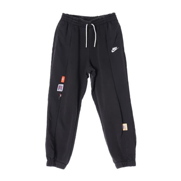 나이키 NSW 멀티 로고 와펜 플리스 조거 팬츠 블랙 S