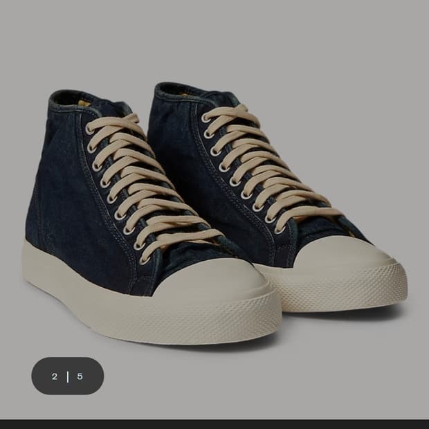 더블알엘 메이포트 인디고 스니커즈