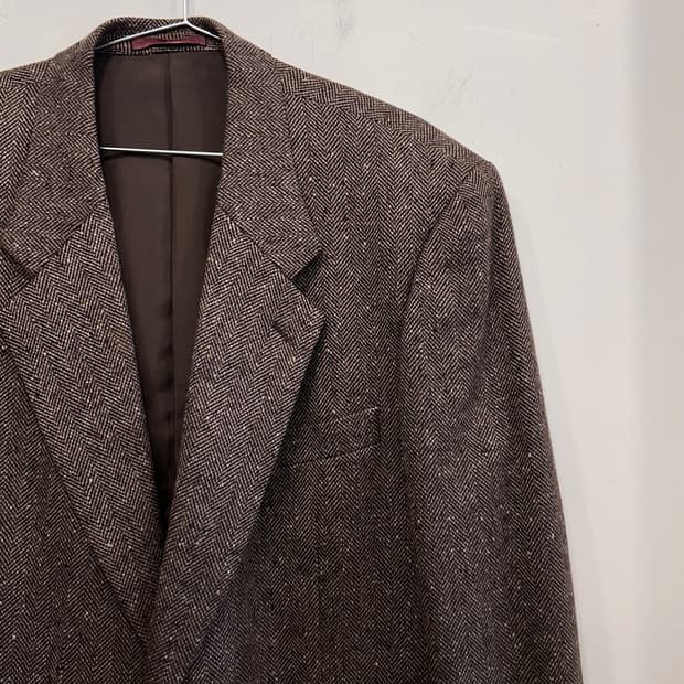 입생로랑 뿌르 옴므 퓨어 울 헤링본 블레이져