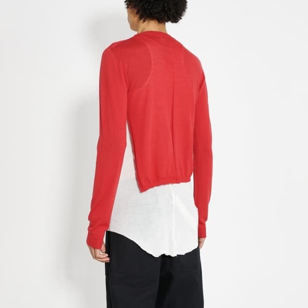 [L] 릭 오웬스 슬릿 울 니트