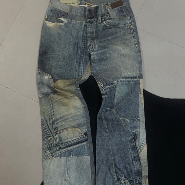 앤더슨벨 디지털 프린팅 데님 팬츠 34