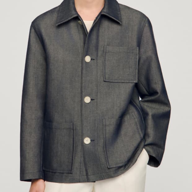 산드로 포켓 셔츠 재킷