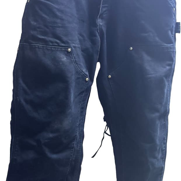 빈티지 칼하트 더블니 블랙 28x30