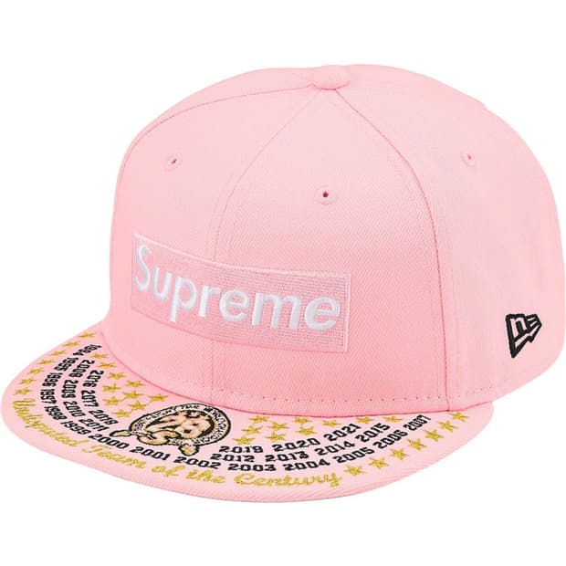 슈프림 언디스퓨티드 박스 로고 뉴에라 핑크 Supreme Undisput