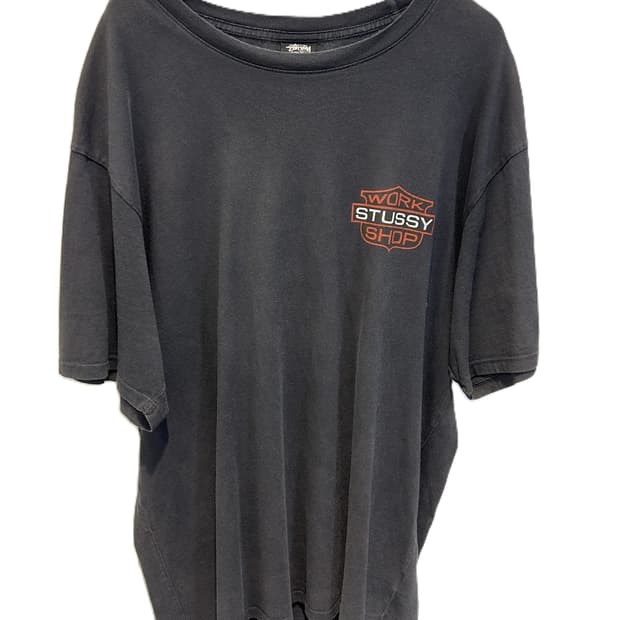 스투시 워크 샵 로고 반팔 티셔츠