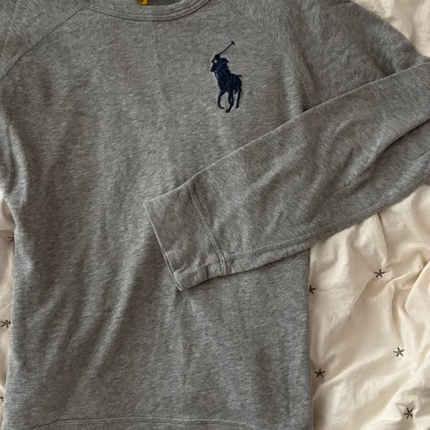 폴로랄프로렌 빅포니 폴로 그레이 롱슬리브 