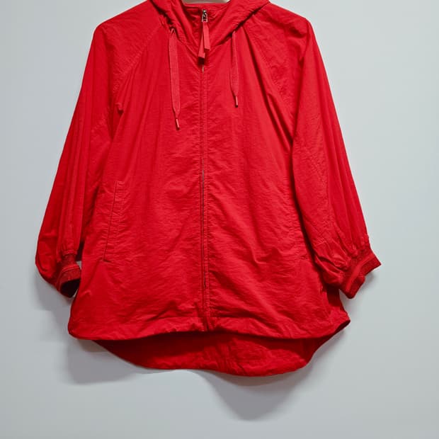 크레송 여성 바람막이 후드 자켓 레드105