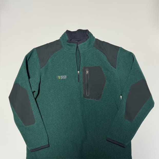 코오롱스포츠 등산 플리스 기모 반집업 티셔츠 XL