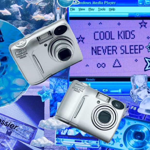 니콘 쿨픽스 5600 실버 디카 디지털 카메라