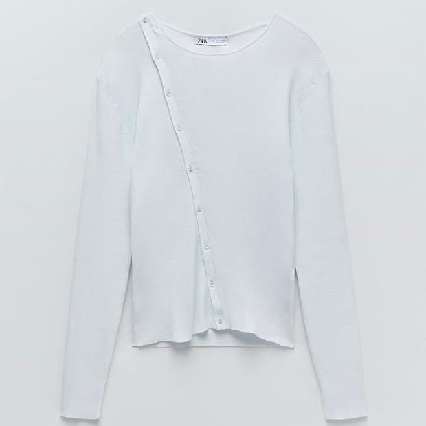 자라 크로스 니트 재킷 S