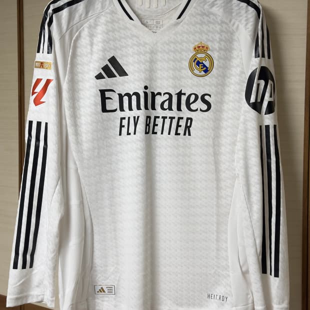 [해외L] 24-25 레알 홈 어센틱 긴팔 음바페